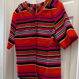Colorful Striped Women's Top